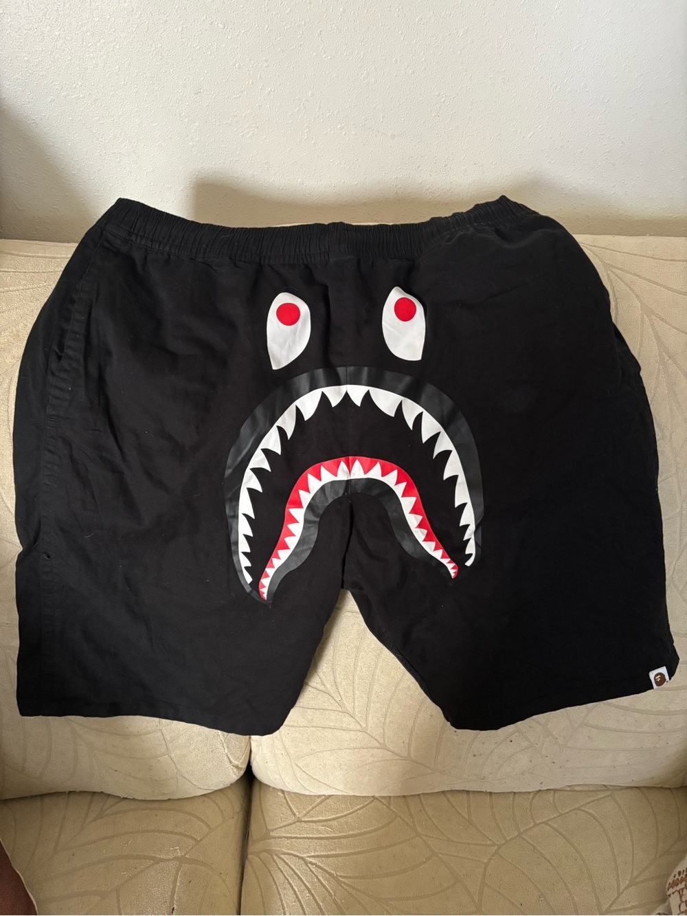 BAPE Black Shark Reversible Shorts Camo
